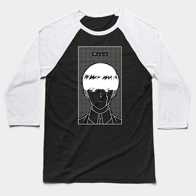 Mash Burnedead - Dark Ver Baseball T-Shirt by nefuku